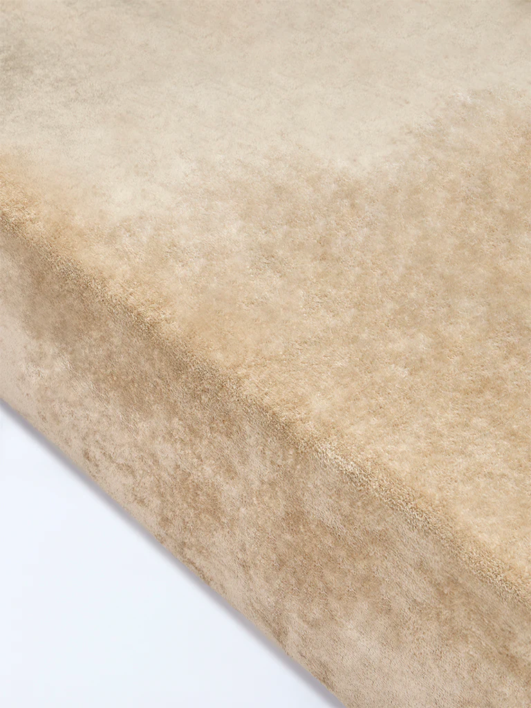 Westside Home Beige Queen Bed Fleece Blanket - Image 2