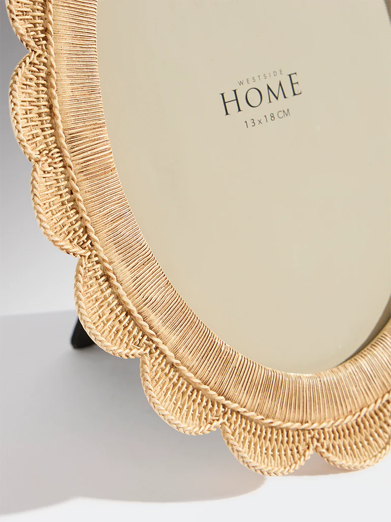 Westside Home Beige Scalloped Photo Frame (5X7) - Large - Image 3
