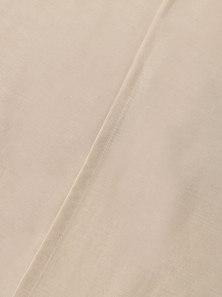 Westside Home Beige Solid King Bed Sheet Set - Image 3