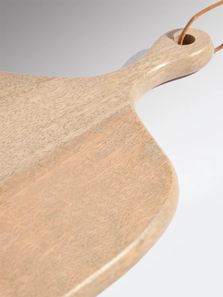 Westside Home Beige Typographic Wooden Chopper - Image 4