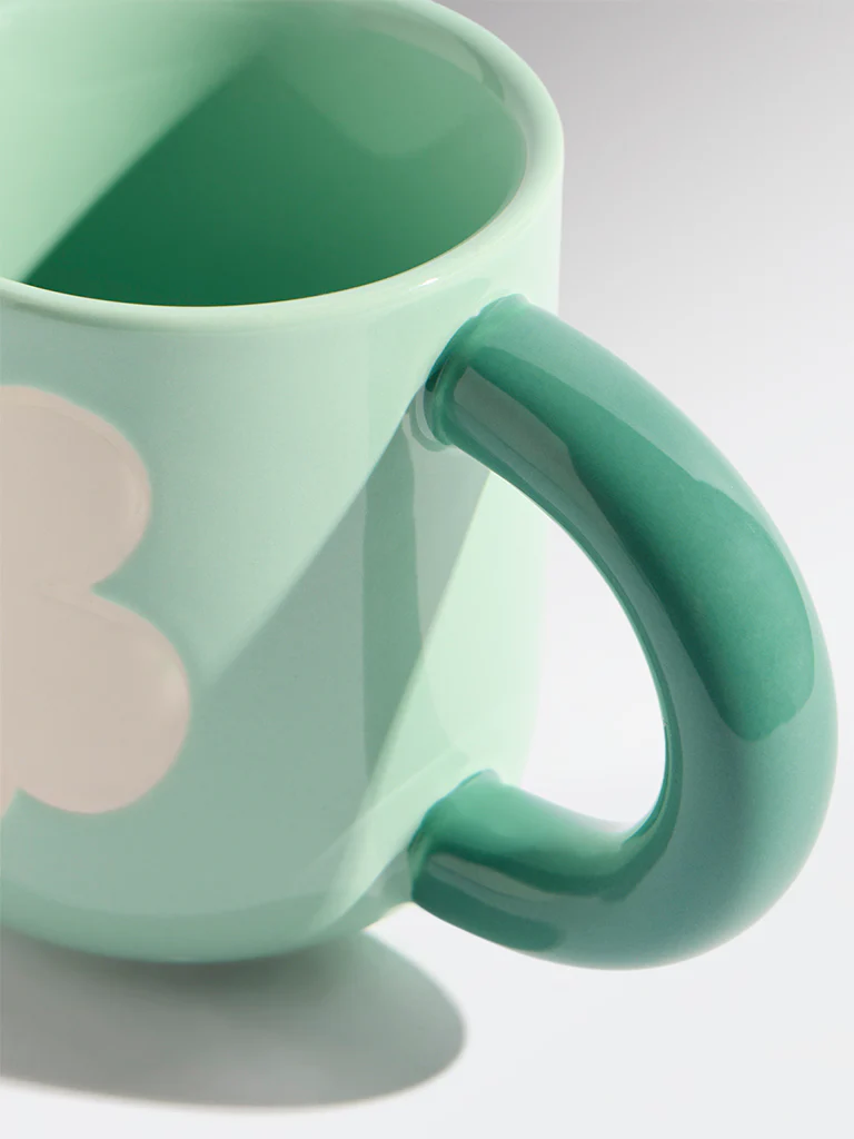 Westside Home Blue Floral Pattern Mug - Image 3