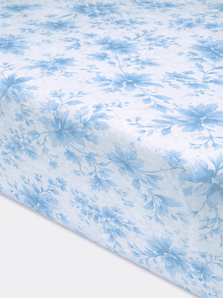 Westside Home Blue Printed Reversible Single Bed Comforter - Image 3