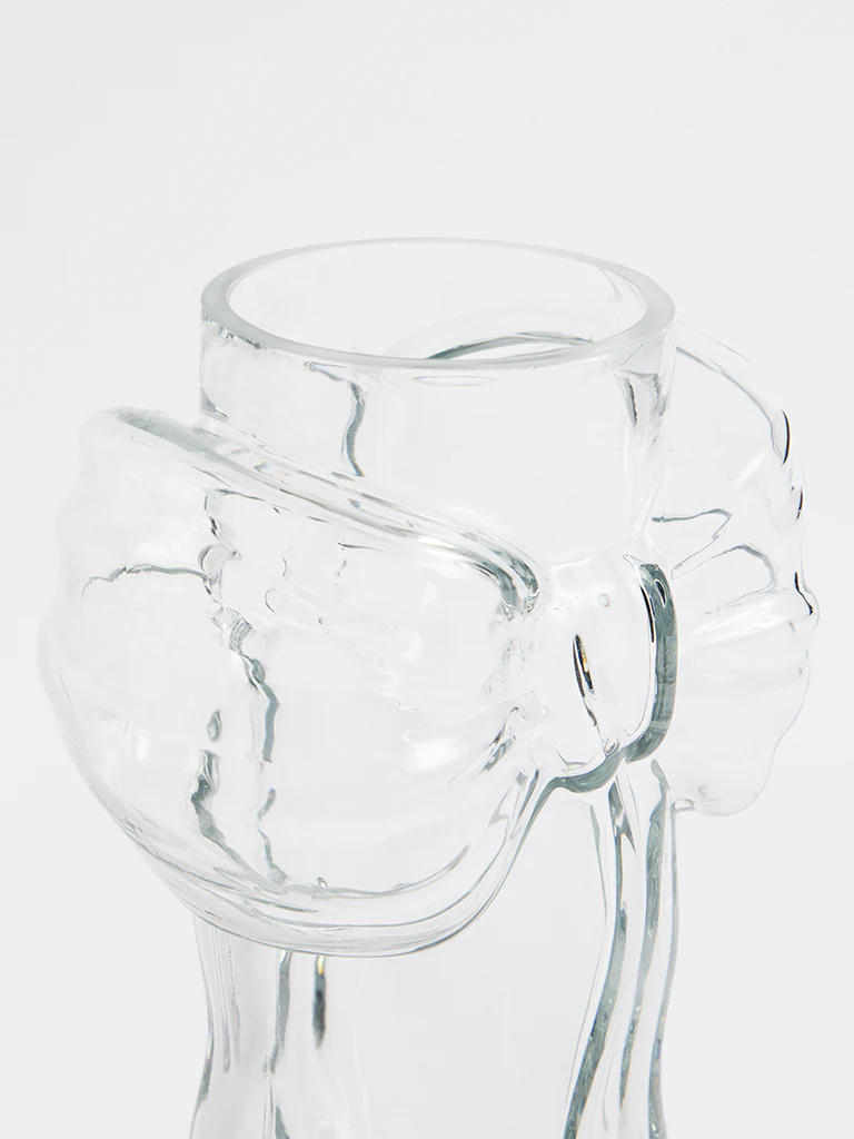 Westside Home Bow-Design Glass Vase - Image 3