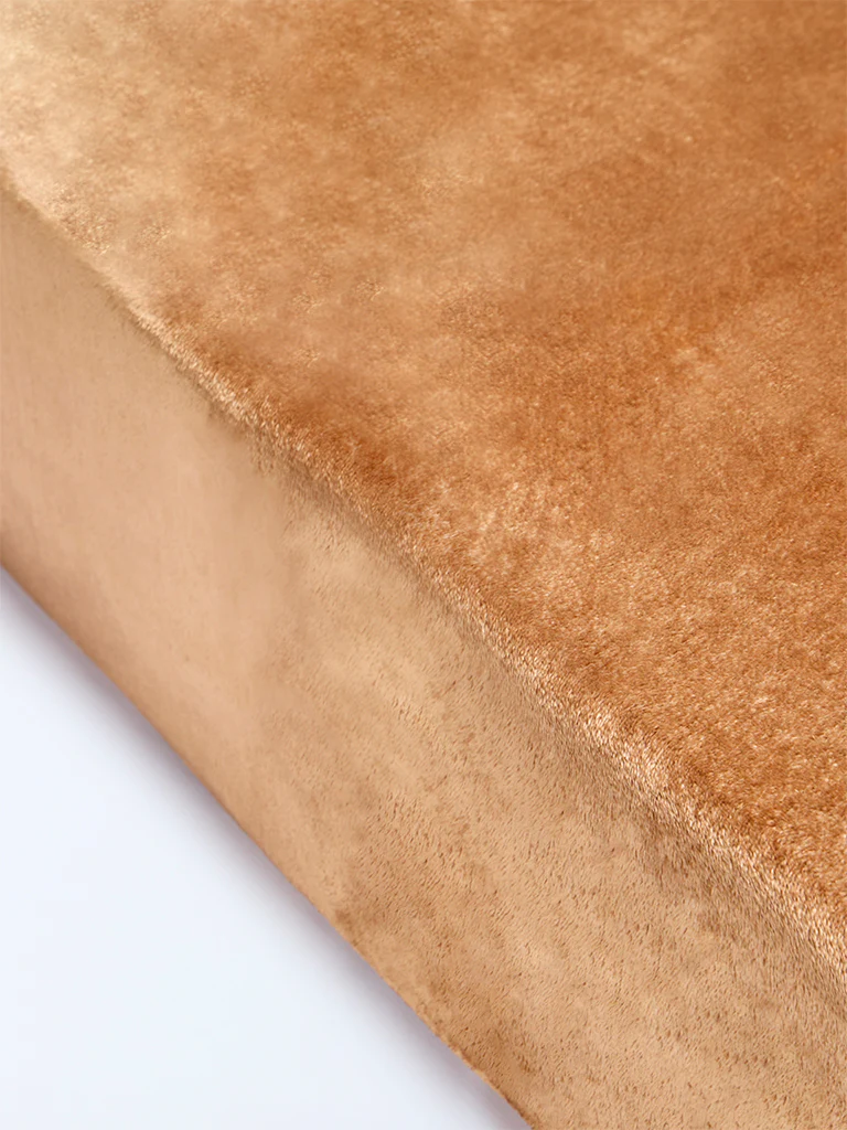Westside Home Brown Single Bed Fleece Blanket - Image 2
