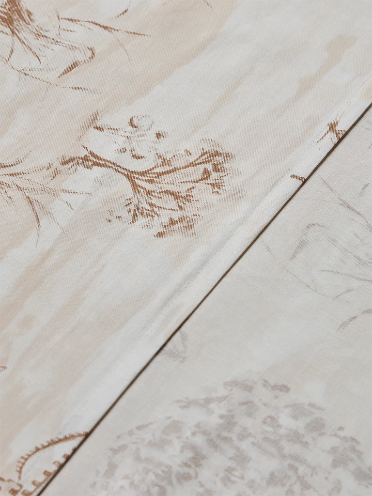Westside Home Brown Toile Pattern Queen Bed Sheet Set - Image 3