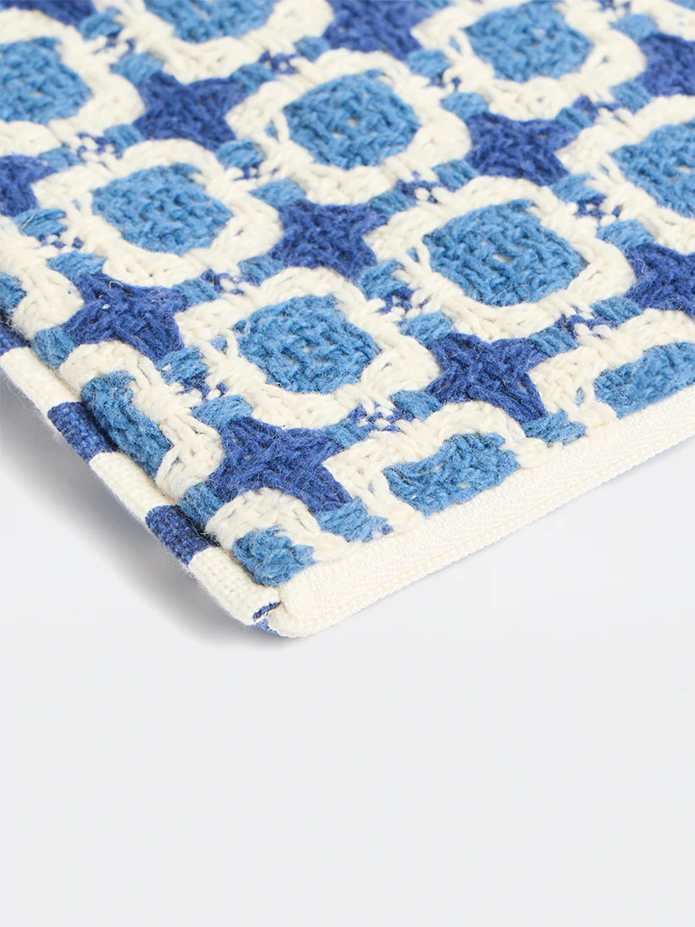 Westside Home Checks Embroidered Pouch - Image 3