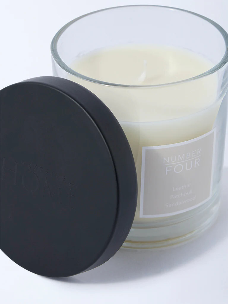 Westside Home Clear Lava Rock Scented Glass Candle - Image 3