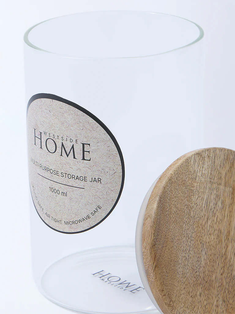 Westside Home Clear Multi Purpose Storage Jar - 1000ML - Image 3