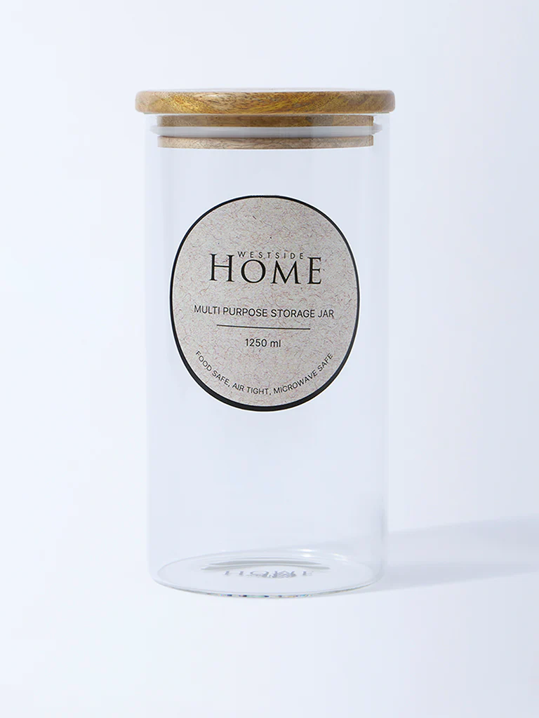 Westside Home Clear Multi Purpose Storage Jar - 1250ML