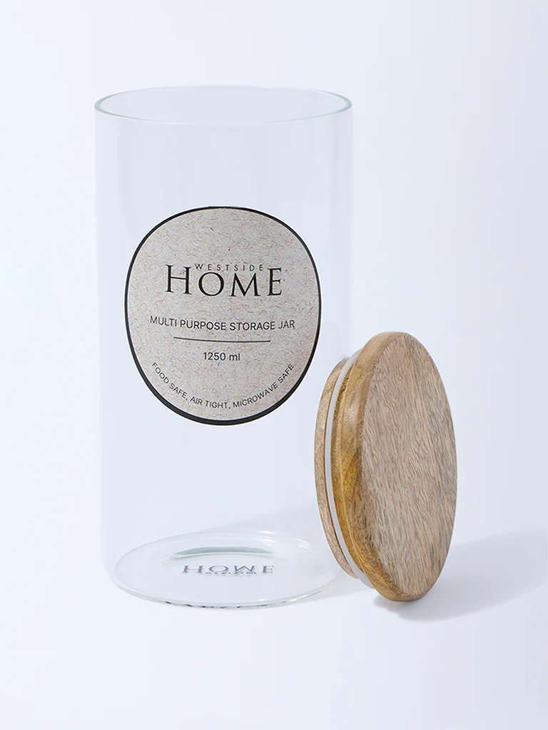 Westside Home Clear Multi Purpose Storage Jar - 1250ML - Image 2