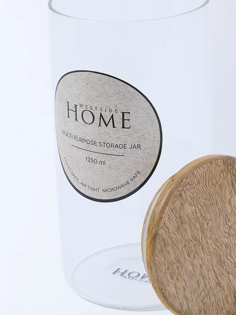 Westside Home Clear Multi Purpose Storage Jar - 1250ML - Image 3