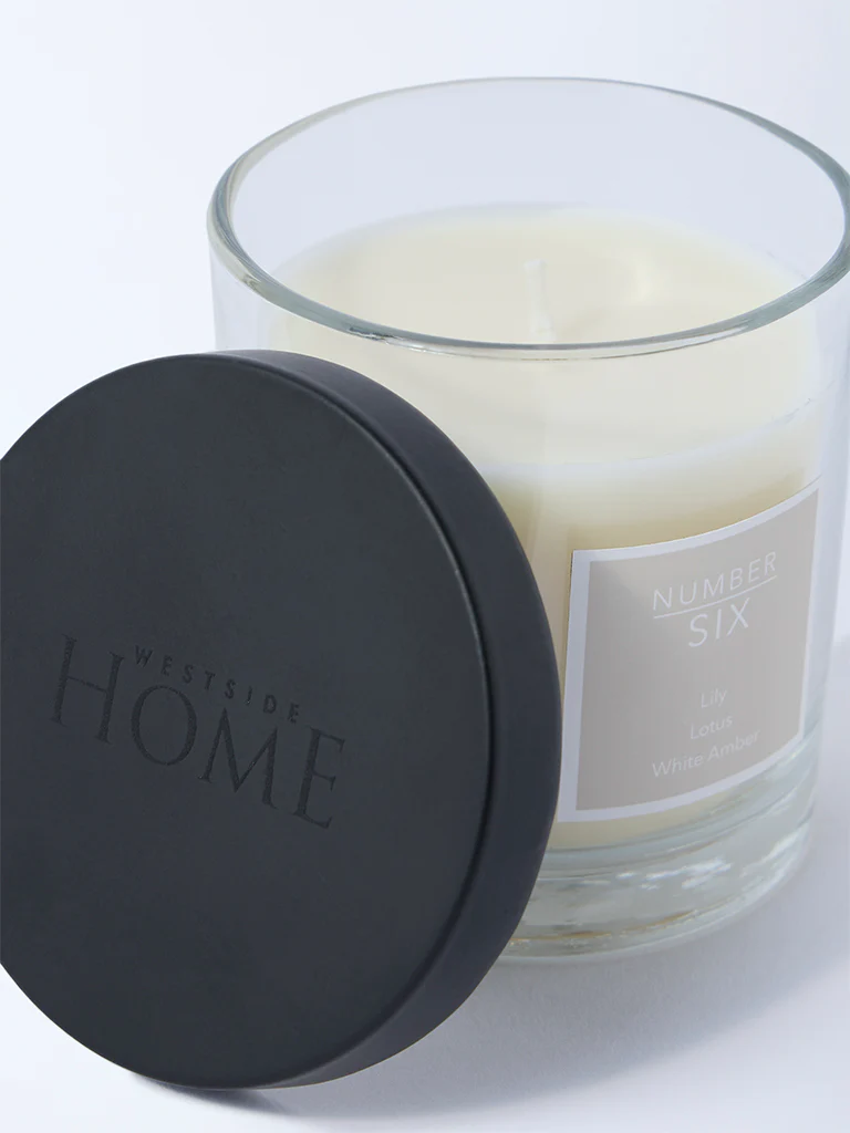 Westside Home Clear Noir Scented Glass Candle - Image 3