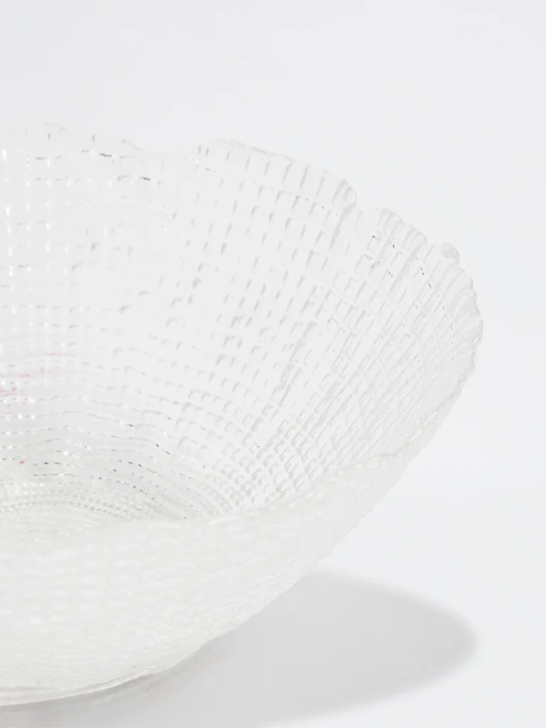 Westside Home Clear Textured Glass Bowl - Small - Image 3