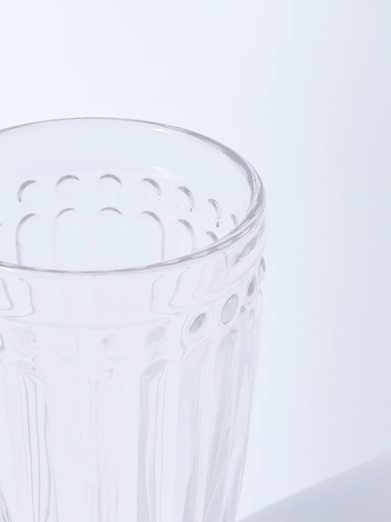 Westside Home Clear Textured Hi-Ball Glass - Image 3