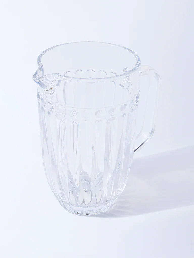 Westside Home Clear Textured Jug - Image 2
