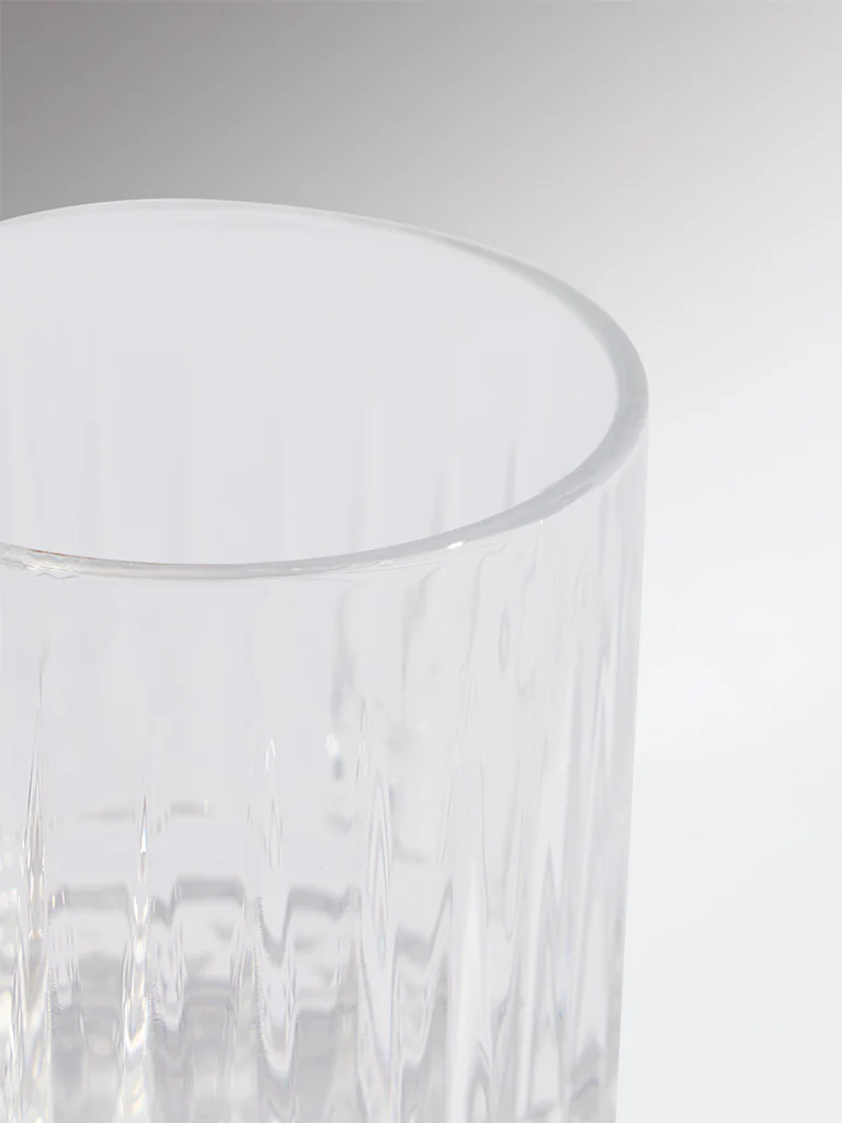 Westside Home Clear Textured Whiskey Glass - Image 4