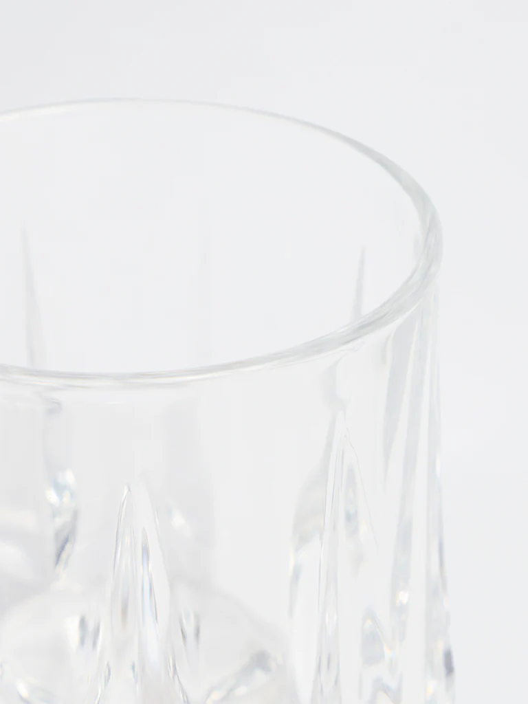 Westside Home Clear Textured Whiskey Glass - Image 3