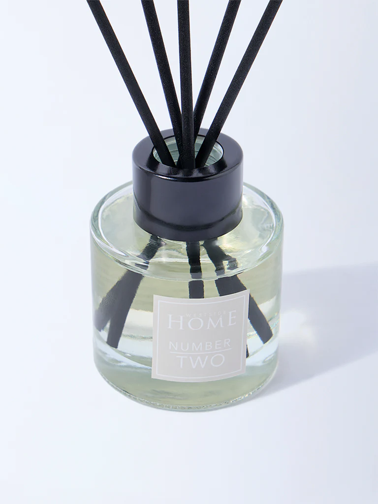 Westside Home Clear White Amber Fragrance Diffuser with Five Reed Sticks - Image 3