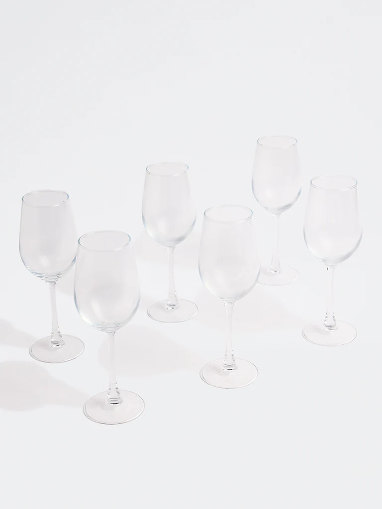 Westside Home Clear Wine Glass (Set of 4) - Image 2