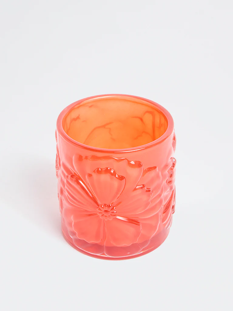 Westside Home Coral Glass Votive Candle Holder - Image 2
