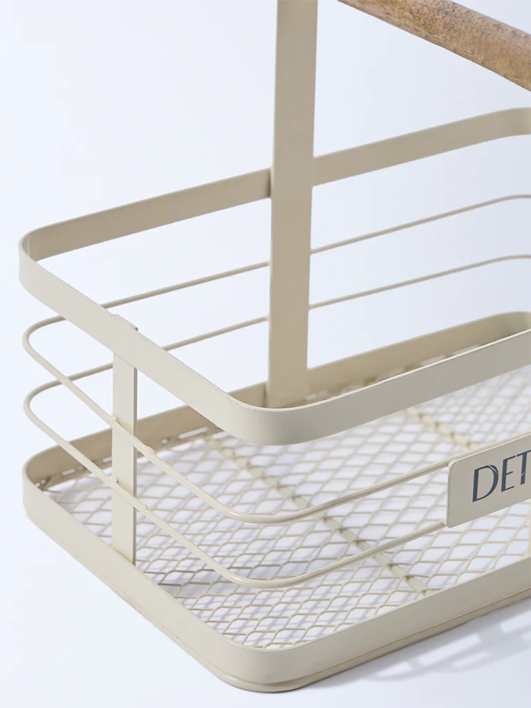 Westside Home Cream Laundry Detergent Caddy - Image 3