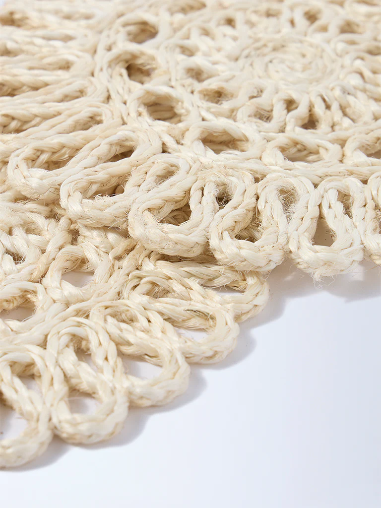 Westside Home Cream Woven-Textured Trivets (Set of 2) - Image 3
