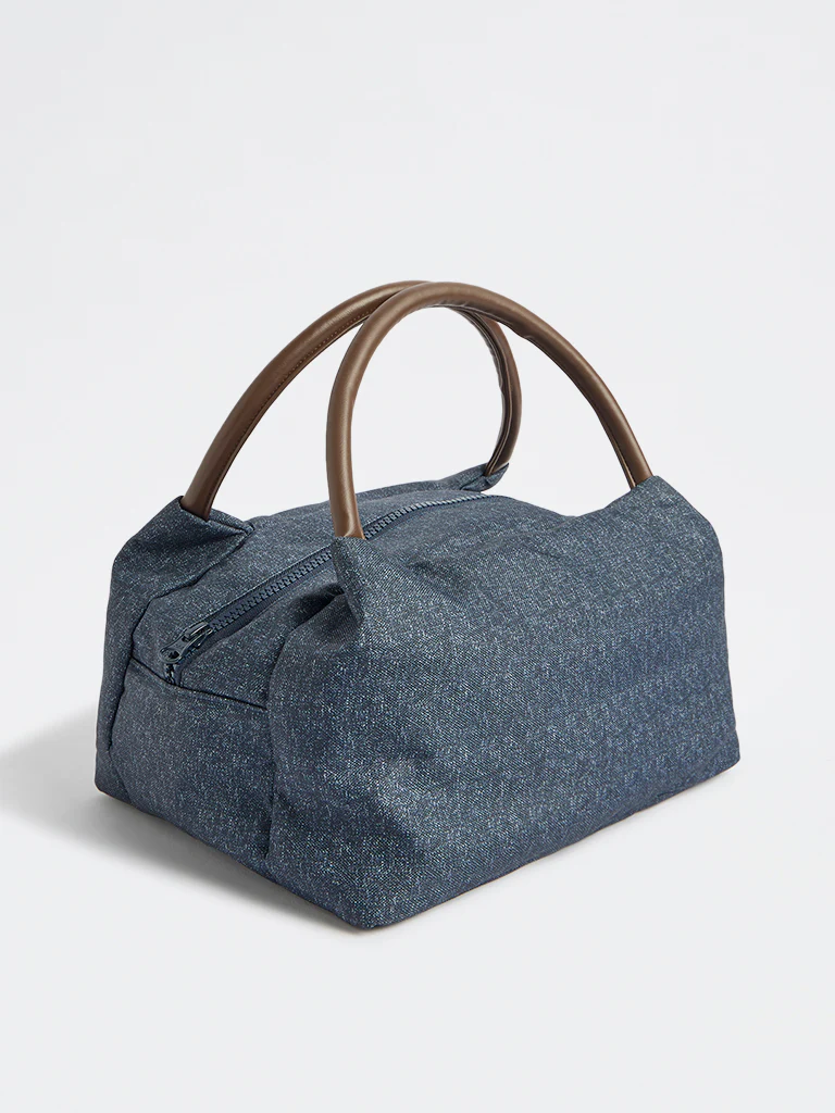 Westside Home Dark Blue Solid Lunch Bag - Image 2