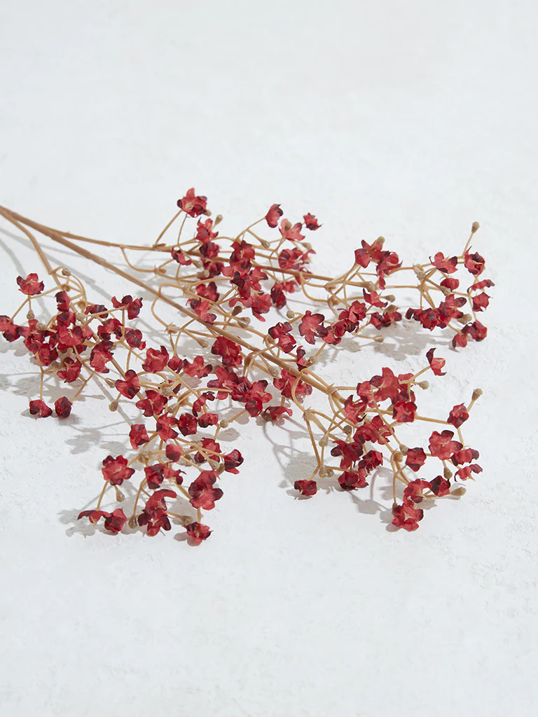 Westside Home Dark Red Gypsophilia Artificial Flower - Image 2