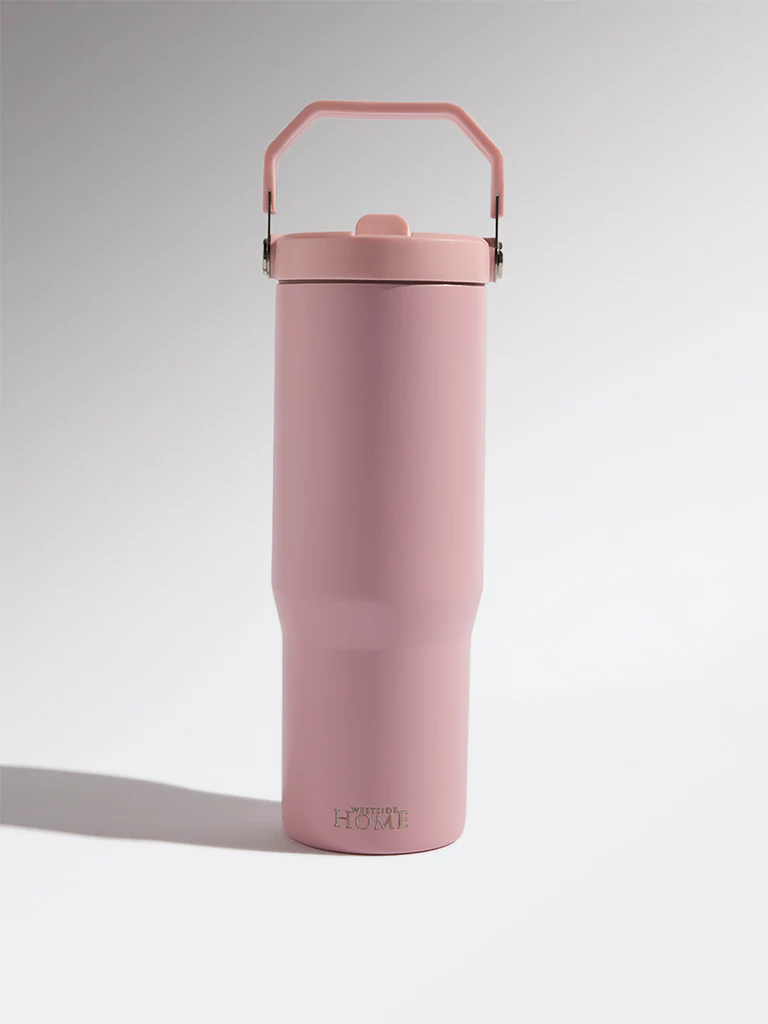 Westside Home Dusty Pink Insulated Tumbler Water Bottle - 850ML - Image 2