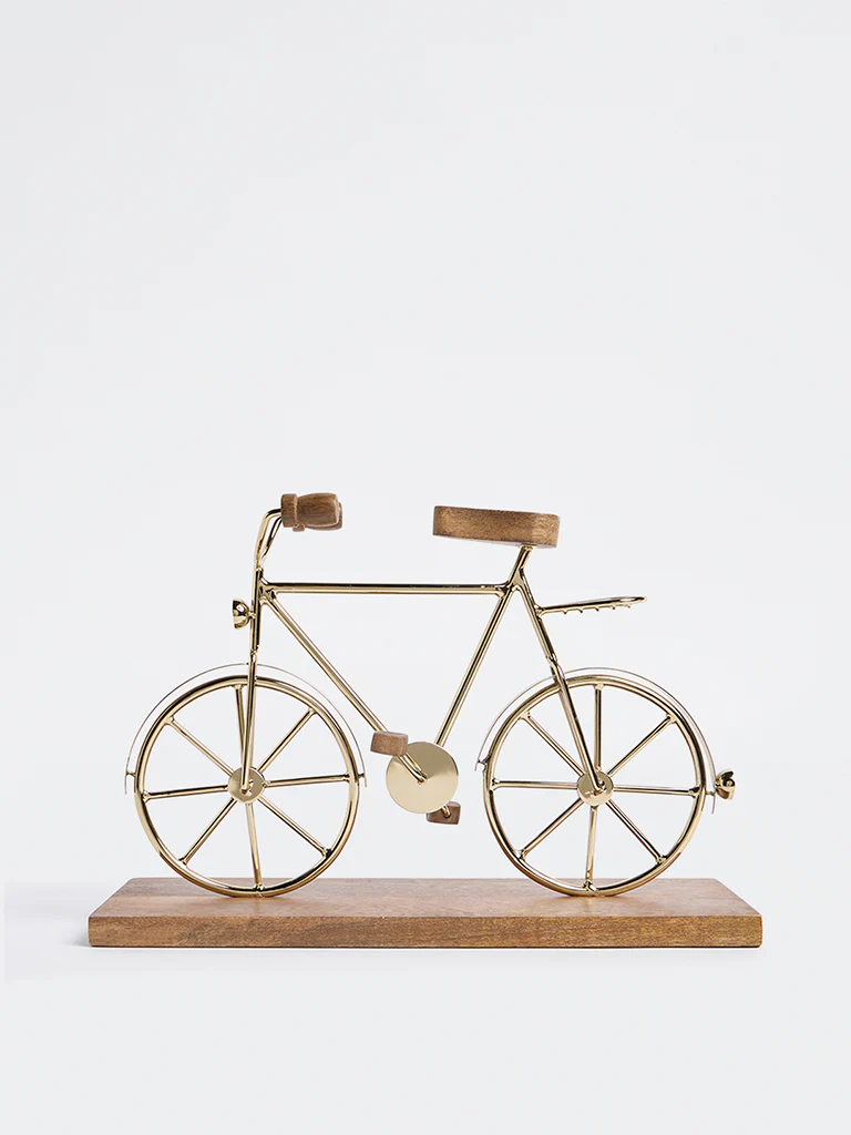 Westside Home Gold Bicycle Decorative Object