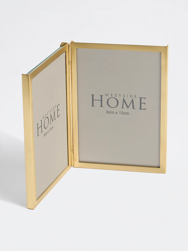 Westside Home Gold Folding Metal Photo Frame - Image 3