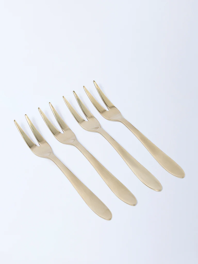 Westside Home Gold Fruit Forks (Set of 4) - Image 2