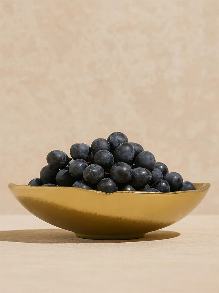 Westside Home Gold Hammered Textured Decorative Platter - Image 4