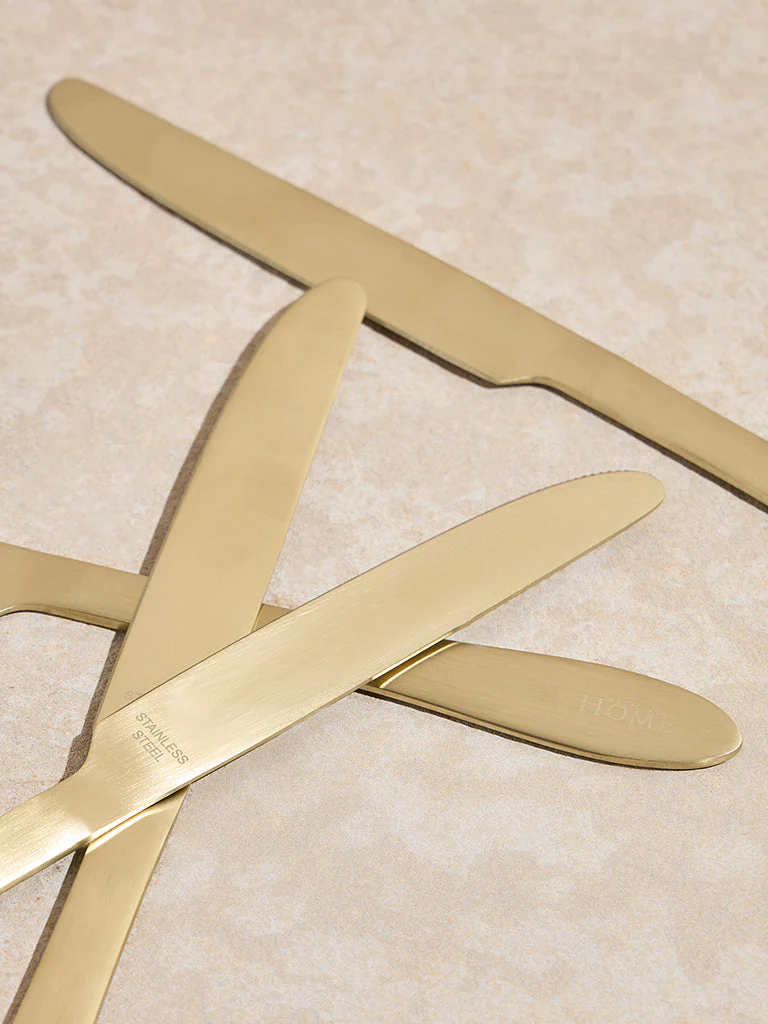 Westside Home Gold Matte Table Knife (Set of 4) - Image 3