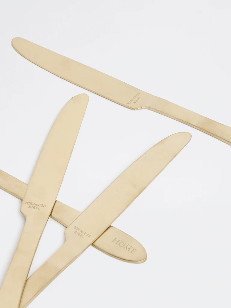 Westside Home Gold Matte Table Knife (Set of 4) - Image 4