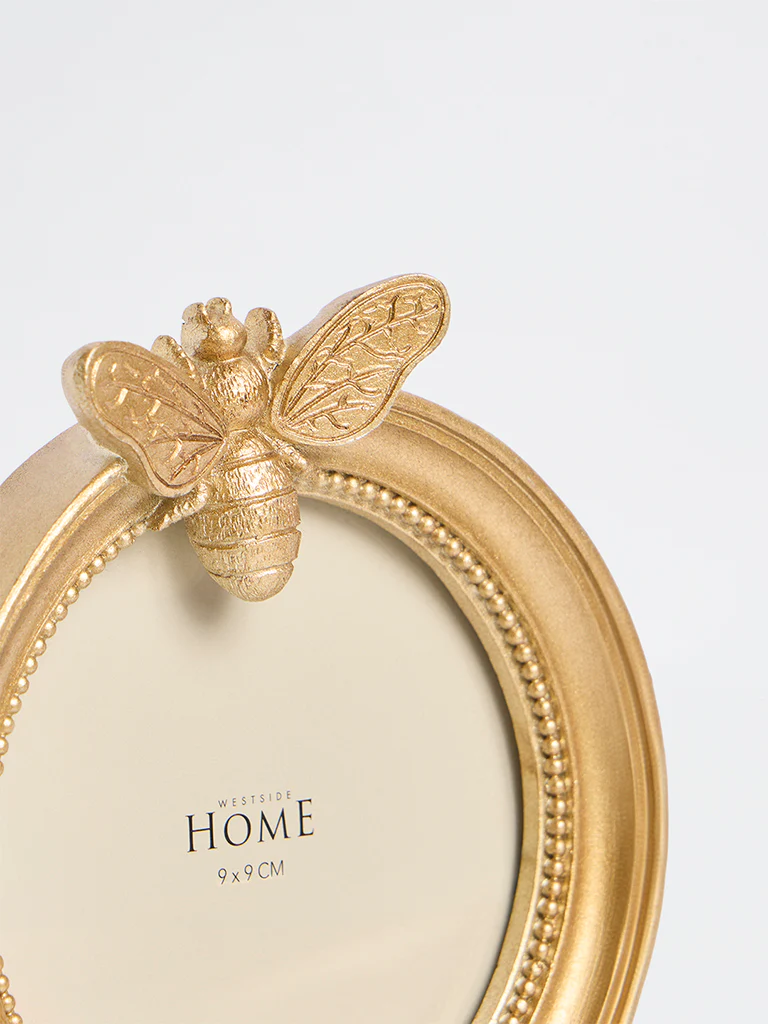 Westside Home Gold Metal Bee Photo Frame - Image 3