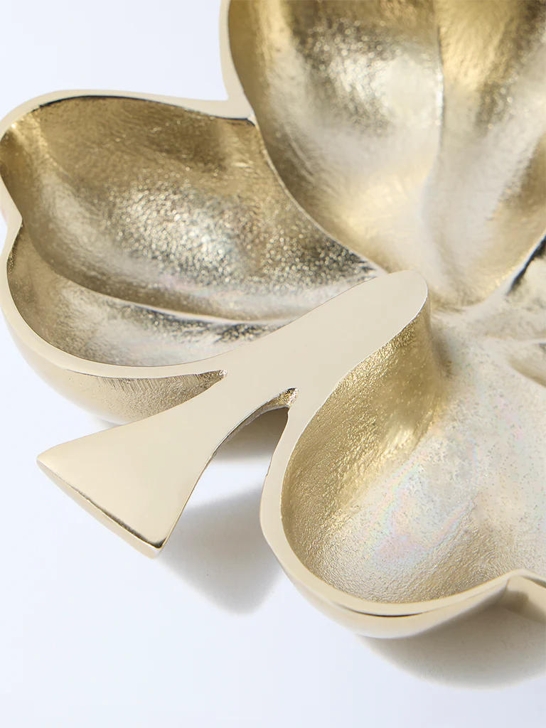Westside Home Gold Metal Clove Trinket Tray - Image 3