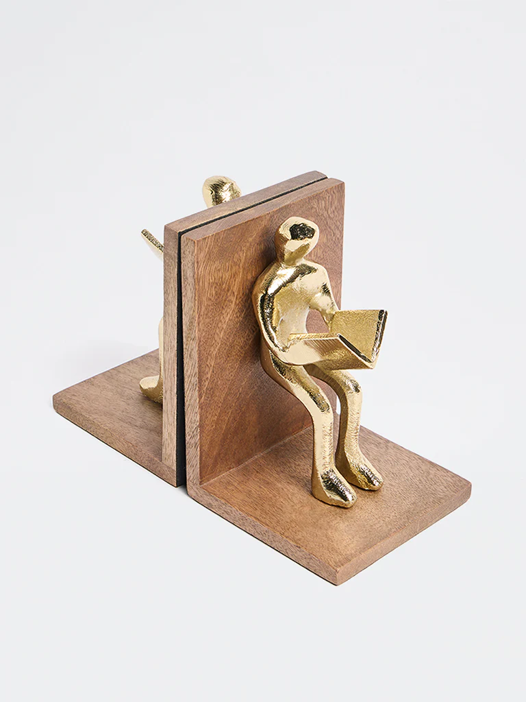 Westside Home Gold Reading Book Ends - Image 2