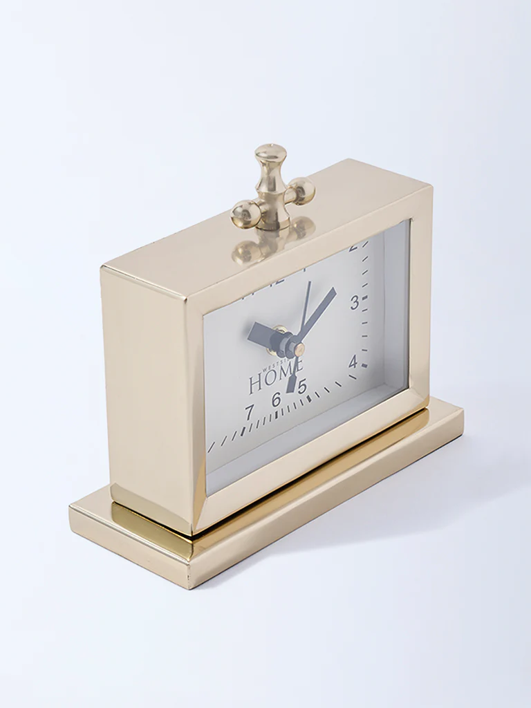 Westside Home Gold Rectangular Clock - Image 2