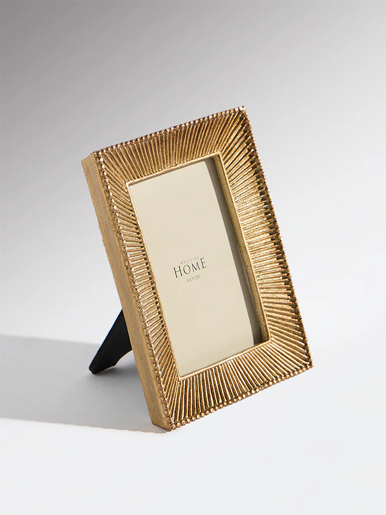 Westside Home Gold Resin Textured Photo Frame - Image 2