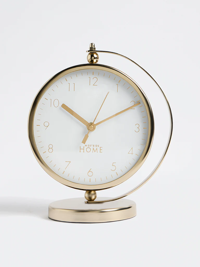 Westside Home Gold Round Clock