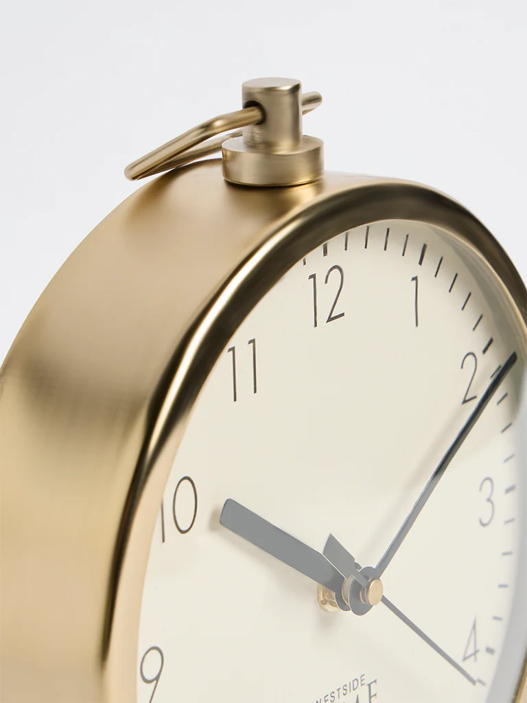 Westside Home Gold Round Table Clock - Image 3