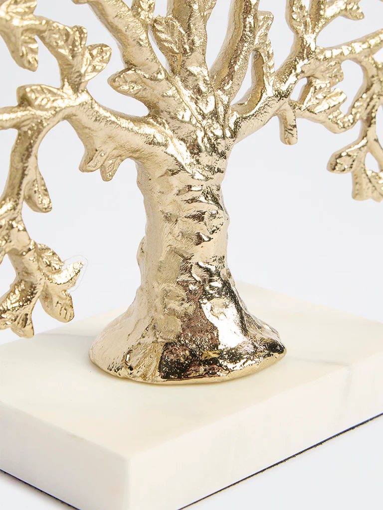 Westside Home Gold Tree of Life Sculpture on Stand - Image 3