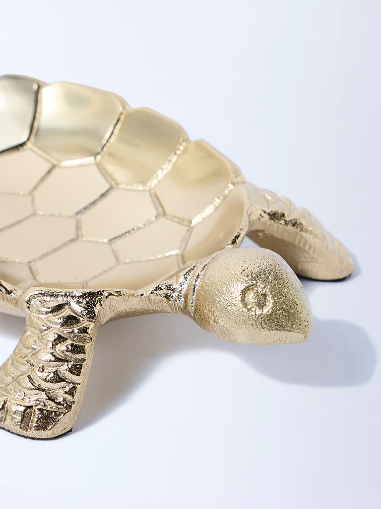 Westside Home Gold Turtle Decorative Object - Image 3