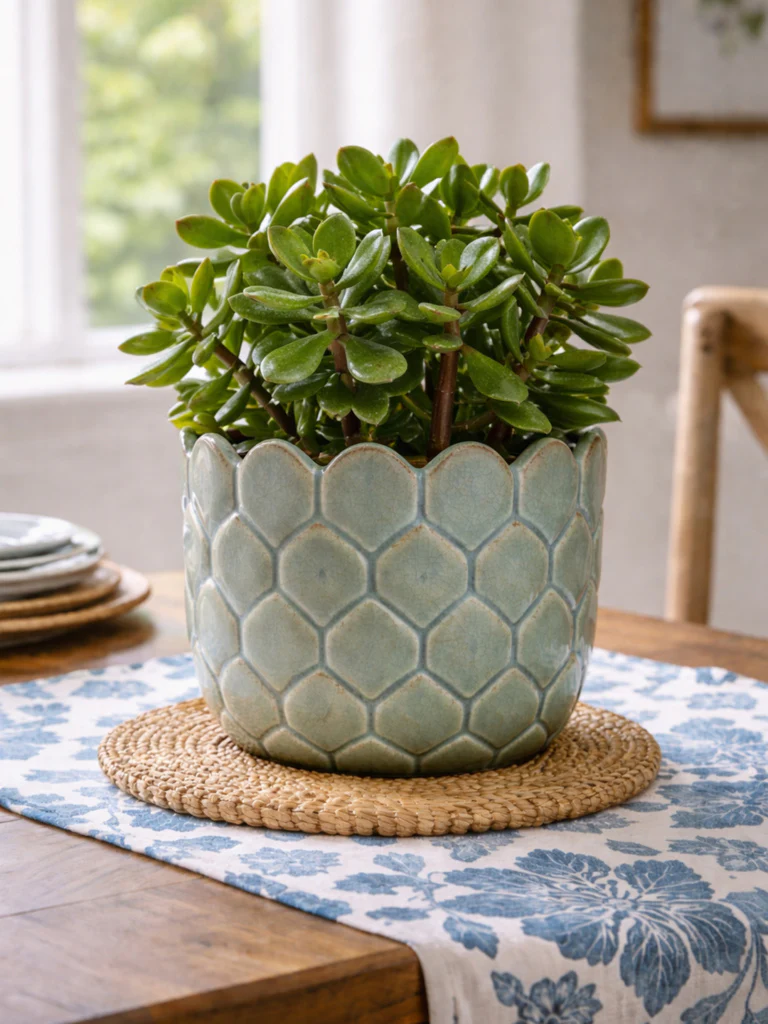 Westside Home Green Artichoke Ceramic Planter