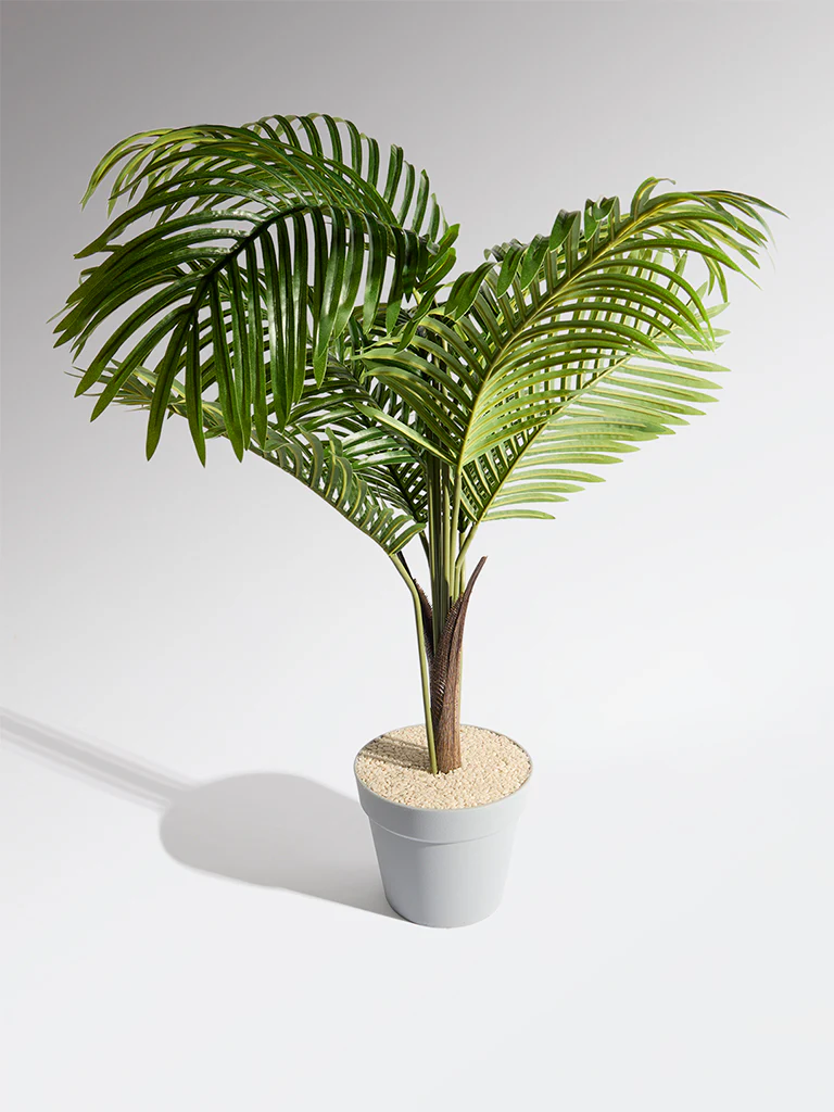 Westside Home Green Artificial Areca Palm Plant - Large