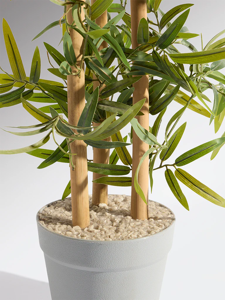 Westside Home Green Artificial Bamboo Plant - Medium - Image 3