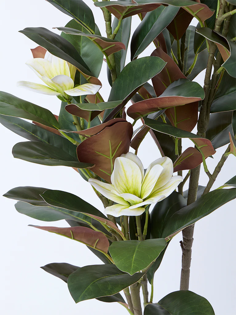 Westside Home Green Artificial Magnolia Plant - Image 3