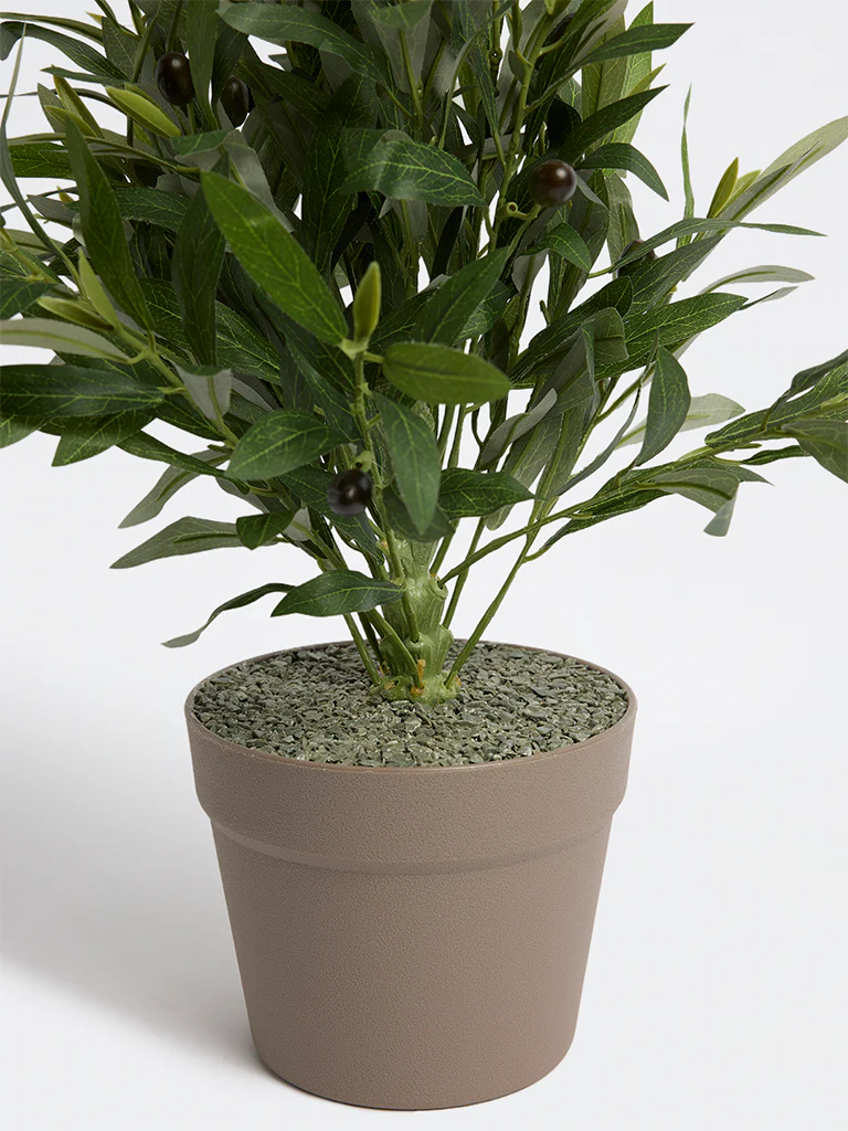 Westside Home Green Artificial Olive Plant - Image 3