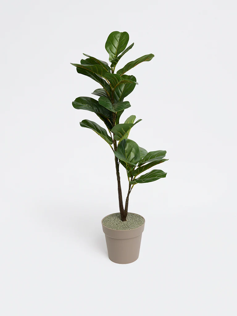 Westside Home Green Fiddle Leaf Artificial Plant - Image 2